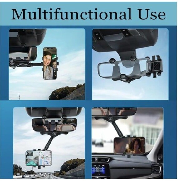 New 360° Rotatable Retractable Car Phone Holder - Picture 6 of 9